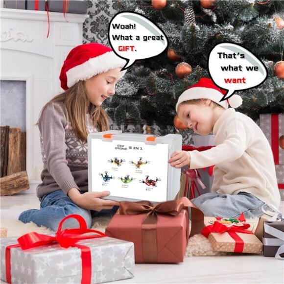 5 in 1 STEM Building Educational Toys for Kids Ages 8-12,RC Mini Drones for Kids - Picture 6 of 6